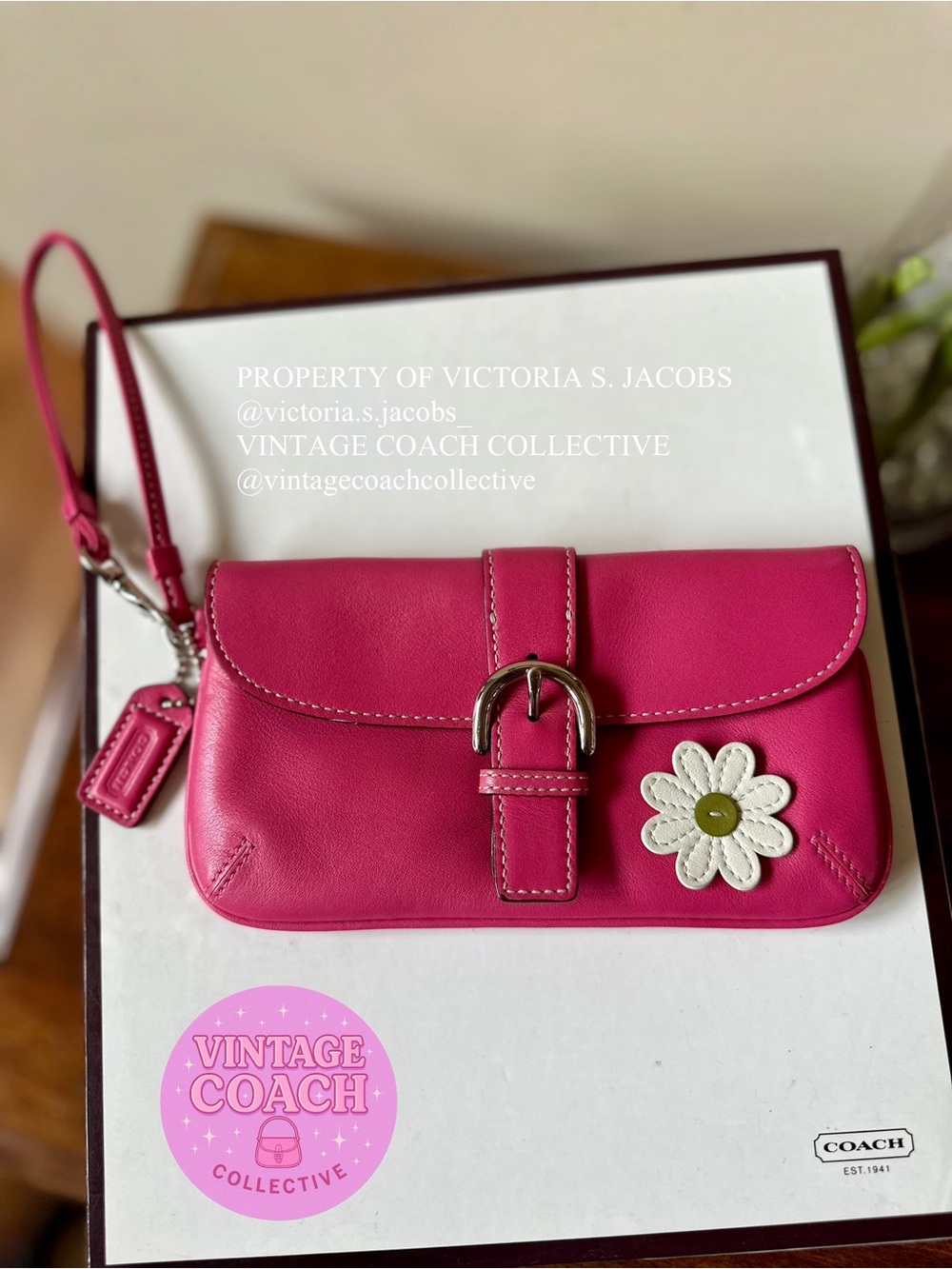 Coach Pink soho Wrislet